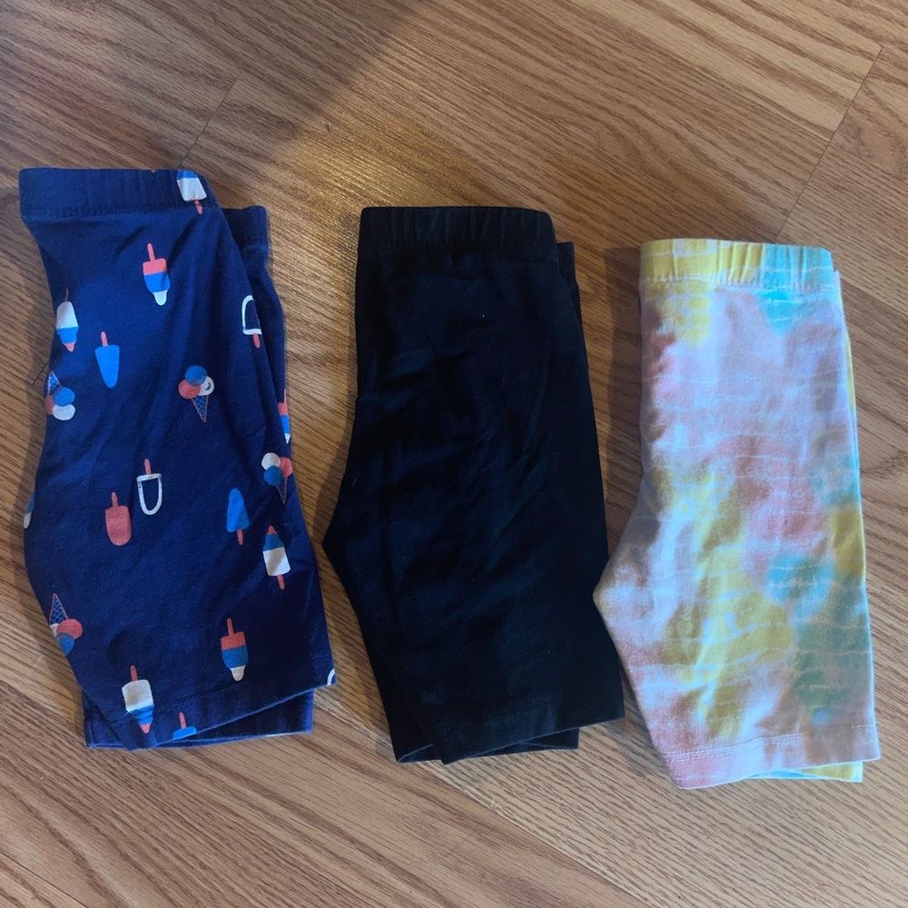 Cat & Jack Bundle Lot of 3 Girl’s Bermuda Biker Shorts Kid’s Youth Size XS 4/5
